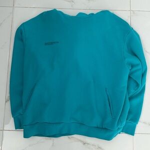 Neon blue PANGAIA hoodie